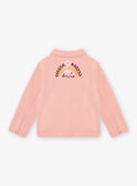 Casaco em twill rosa-maquilhagem com padrões gato e fantasia menina CLATWETTE / 22E2PFG1VESD327