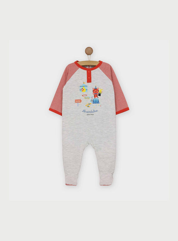 Babygro Bege mesclado REMERLINEX / 19E5BG78GRE805