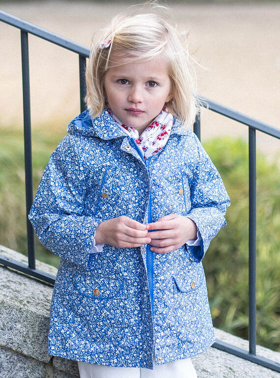 Impermeável 2 em 1 azul menina CLAFLETTE / 22E2PFG1IMP208