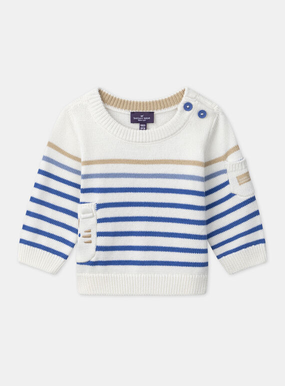 Camisola em malha às riscas MACHARLES / 25E1BG81PUL001