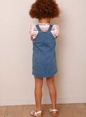 Conjunto vestido-jardineiras e T-shirt às riscas ZOCHUETTE / 21E2PFJ1ENSP269