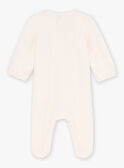 Babygro-pijama em bombazina rosa suave KECHARLINE / 24E5BF52GRE318