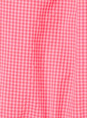 Macacão curto Vichy rosa ZASUZY / 21E1BFU1CBLD311