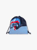 Mochila azul e branco às riscas FRYSACAGE / 23E4PGL1BES070