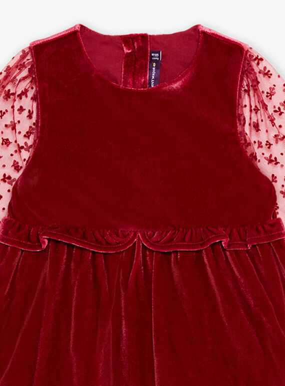 Vestido em veludo de mangas compridas DAVERA / 22H1BF61ROBF526