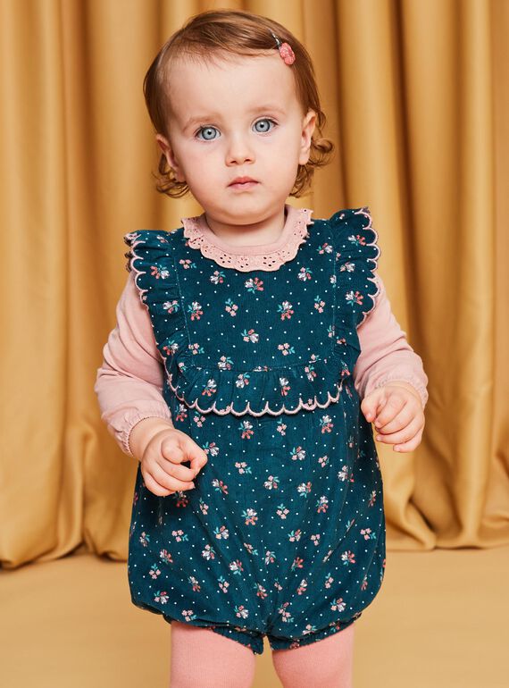 Babygro com estampado florido em bombazina DATAHIS / 22H1BFZ1BARG633