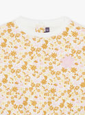 Camisola de fato de treino em tecido polar com estampado crú e florido FABABY / 23E1BF81JGH001
