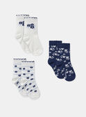 Pack de 3 pares de meias em jacquard floral MADEBORAH / 25E4BF81LC3114