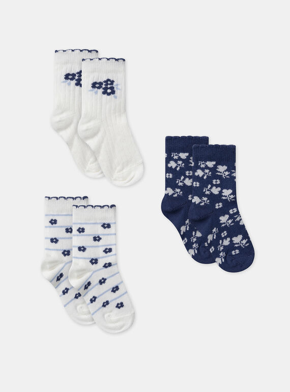 Pack de 3 pares de meias em jacquard floral MADEBORAH / 25E4BF81LC3114