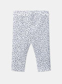 Leggings branco-cru às flores LACELINE / 24H1BFJ1LG001