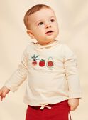 Polo baunilha com remendos legumes bordados FACETHAN / 23E1BGB1POL114