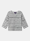 T-shirt de manga comprida às riscas LAOLIVIER / 24H1BGQ1TML001