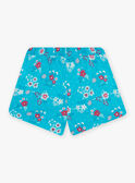 Calções azul-turquesa estampado florido menina CAUSHOETTE 2 / 22E2PFT4SHO202
