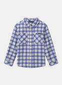 Camisa aos quadrados azul MEMINAGE / 25E3PG81CHM001
