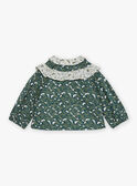 Camisa verde-esmeralda com estampado florido GACELIA / 23H1BF81CHE608