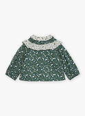 Camisa verde-esmeralda com estampado florido GACELIA / 23H1BF81CHE608