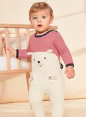 Babygrow às riscas e animação urso FEDOURSON / 23E5BG21GREA002