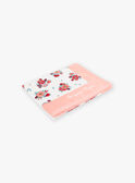 Toalha esponja rosa e cru com estampado florido menina CLIVIETTE / 22E4PFO2SRV001