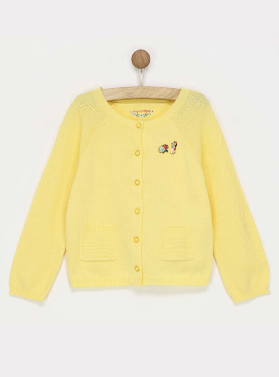 Cardigan amarelo RADOISETTE / 19E2PF61CARB105