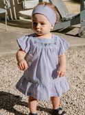 Vestido em seersucker com estampado de vichy FANONO / 23E1BFN1ROB070