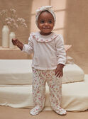 Conjunto babygro-pijama e gorro rosa com estampado florido KECAROLE / 24E5BF56GRE307