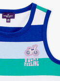 Camisola de alças branca às riscas LAMIAGE / 24H3PGI2DEB000