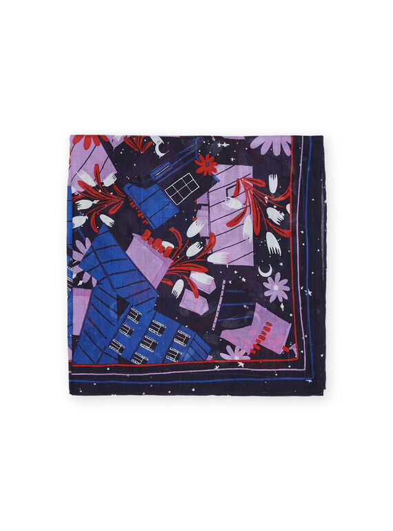 Camille Witt Limited Edition - Lenço impresso com telhados de Paris DOFOULETTE / 22H4PFT1ECH705