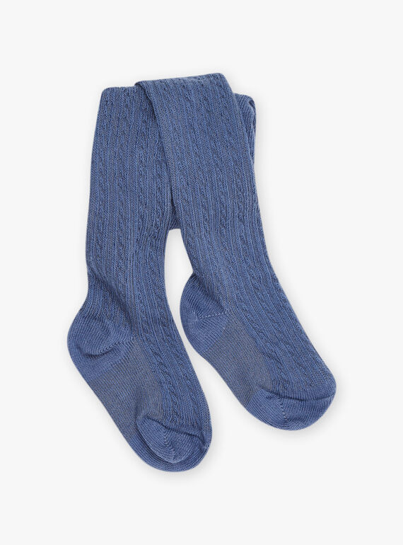 Collants azul-marinho com torcidos fantasia FABULLE / 23E4BF81COL070