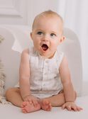 Babygro baunilha com estampado de animais em dupla gaze de algodão FULOUIS / 23E0CGY1BAR114
