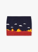 Gola em tricô com padrão de paisagem FRALOSAGE / 23E4PG51SNO713