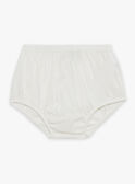 Vestido e cueca cru em popelina de trama FAURSULINE / 23E1BFP1ROB001