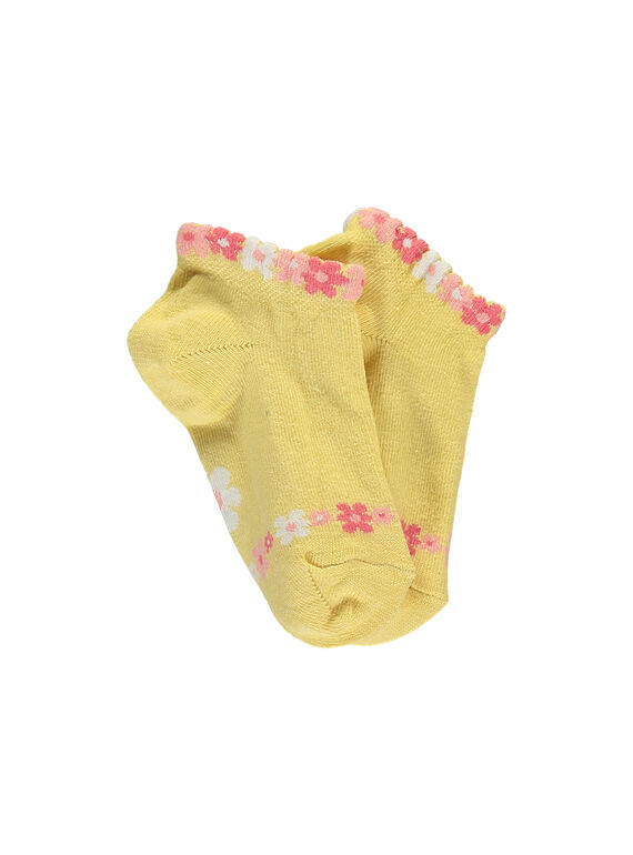 Meias curtas amarelas RYFAZAETTE / 19E4PFH1SOB010