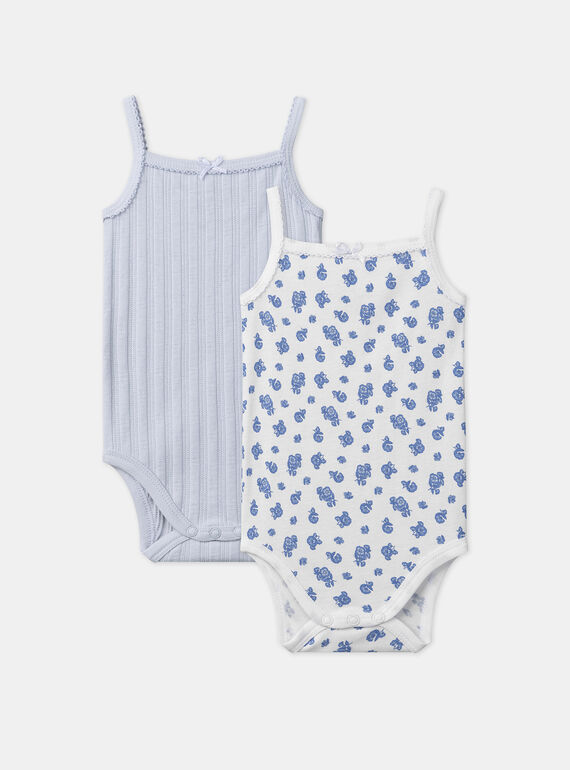 Water blue BODYSUIT TANK TOP x2 MEJULIETTE / 25E5BF41DEK213
