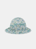 Chapéu com Estampa Floral e Laço Marfim KAULLA / 24E4BFR1CHA005