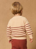 Camisola de malha às riscas com leão MAANTOINE / 25E1BG71PUL114