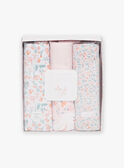 Pack de 3 fraldas rosa estampado recém-nascido menina CORANE / 22E0AFC1LAN301
