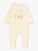 Babygro-pijama em veludo amarelo KEDIMI / 24E5BG53GRE103