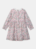 Vestido floral com gola Claudine  LADEDETTE / 24H2PFQ1ROB001