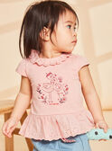 T-shirt blush com padrão flamingos FAWILLOW / 23E1BFQ1TEED300