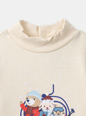 T-shirt de manga comprida com gola subida LASEDOU / 24H1BGR2TMLA001