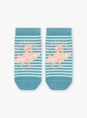 Meias azul com estampado às riscas e padrão de dinossauro FLUSTRAGE / 23E4PGQ1SOQ205
