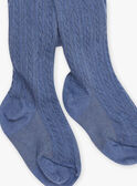 Collants azul-marinho com torcidos fantasia FABULLE / 23E4BF81COL070
