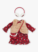 Conjunto para boneca Mon Adorable Poupée vestido, casaco de malha, mala e tapa-orelhas SMAFA0050TH7 / 23J7GF35HPO099