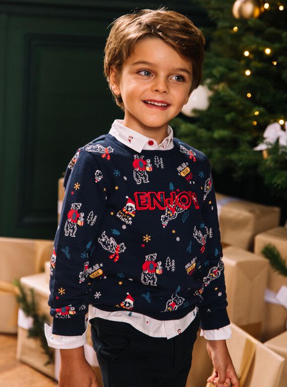 Sweat de mangas compridas com estampado de urso polar DUPOMAGE / 22H3PG61SWEC205