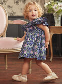 Vestido azul-marinho estampado com flores KAFLORENCE / 24E1BFL2ROB070