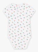 Body cru com estampado pêssego bebé menina CAPATRICIA / 22E1BFM1BOD001