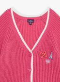 Casaco rosa-petúnia em tricô GOMMETTE / 23H2PFD1CAR310