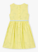 Vestido reversível amarelo em cetim de algodão LAPAKRETTE / 24H2PFI1ROBH705