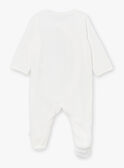 Babygro cru em veludo LORIK / 24H0NM11GRE001
