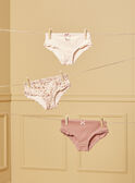Lote de 3 cuecas com folhos LUICETTE / 24H5PF52SLR806